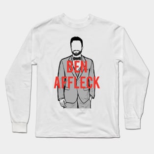 A portrait of Ben Affleck Long Sleeve T-Shirt